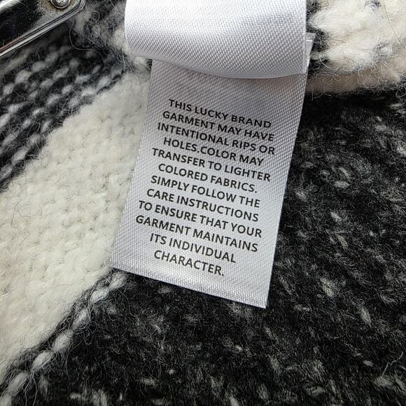 Lucky Brand Sweater Womens Medium Geometric Atzec Crewneck Pullover Soft Knit - Picture 15 of 16